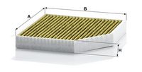 filtr topení AUDI s aktivním uhlím, antibakteriální FP2641