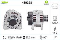 alternátor VW, 14V/120A 439328