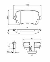 desky brzdové VW, zn 0986494731