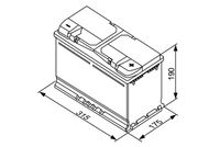 autobaterie 12V/85Ah, 800A 0092S50110