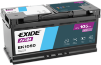 autobaterie 12V / 105Ah, 950A, 392x175x190 EK1050