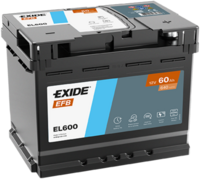 autobaterie 12V / 60Ah, 640A, EFB, Start stop EL600