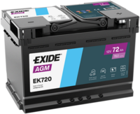 autobaterie 12V / 72Ah, 760A, 278x175x190 EK720