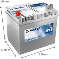 autobaterie 12V/60Ah, 540A 560411054K262