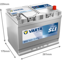 autobaterie 12V / 70Ah, 630A 570412063K262