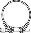 spona trubky výfuku SCANIA 68850