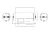 vzduchojem 30L, 246x730mm,4+1+2 vývody 036.360-80A