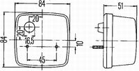 blikač L/P, zadní 2BA003014-017