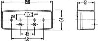 světlomet zadní DEUTZ FAHR L (P21W/R10W) 2SE997111-011