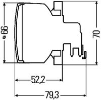 světlo koncové obrysové + brzdové, 24V 2SB009001-157