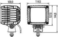 světlomet pracovní POWER BEAM 3000, 12/24V, 3000lm, short distance, kabel 2m 1GA996192-021