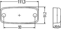 pozička LED oranžová, 24V 2PS345600-017