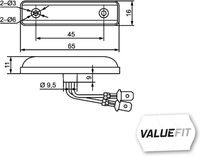 pozička LED oranžová, 24V (4x LED) 2PS357010-101