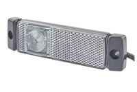 pozička bílá LED s odrazkou 24V, kabel 0,5m, ADR 2PG008645-971