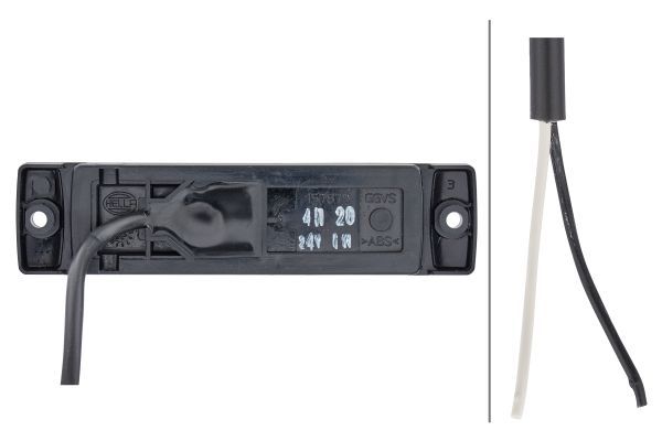 pozička bílá LED s odrazkou 24V, kabel 0,5m, ADR 2PG008645-971