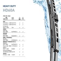štěrač s tryskou ostřikovače, 600mm (24") SADA 9XW206480-801