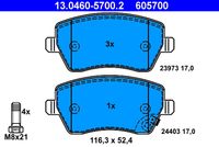 desky brzdové OPEL, SUZUKI, pn 13.0460-5700.2