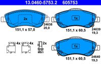 desky brzdové HONDA 13.0460-5753.2