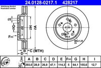 kotouč brzdový HONDA 24.0128-0217.1