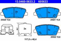 desky brzdové KIA, zn 13.0460-5633.2