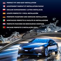 stěrače HONDA, HYUNDAI, KIA, MAZDA, PEUGEOT, RENAULT 650/400mm Silencio (sada) 577980