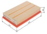 filtr vzduchu VW F026400624