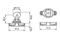 žárovka 12V/24W, PSY24W, PG20/4 1987302267