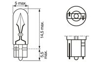 žárovka PBT5, 12V/1,2W (2 kusy v sadě) 1987301024