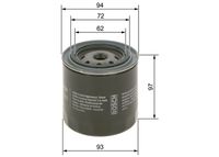 filtr olejový CHRYSLER, JEEP, LAND ROVER, NISSAN, RVI, TOYOTA, VW 0986452003