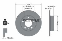 kotouč brzdový VW zadní 92082503