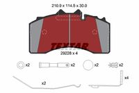 desky brzdové BPW pro TSB 4309 2922801