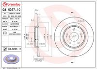 kotouč brzdový MITSUBISHI, zn 08.N267.11