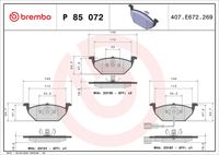 desky brzdové VW pn P85072