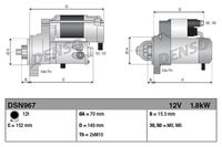 startér MB Sprinter 12V/1,8kW - 12 zubů DSN967