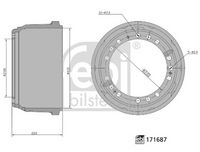 buben brzdový MB Actros 171687