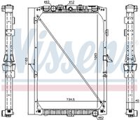 chladič vodní DAF 105XF - s rámem 61447