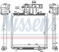 chladič vodní MAN TGA,TGS,TGX (výstup na EGR) 67225