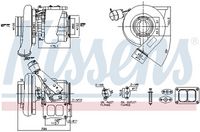 turbo + těsnění RVI Magnum, Kerax DXi13, VOLVO 93739
