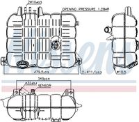 nádrž expanzní VOLVO/RVI Euro 6 vč zátky a senzoru 996069