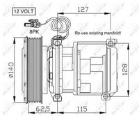 kompresor klimatizace MB Actros 32824