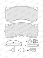 desky brzdové MAN, MB Atego 17,5" BCV29183TK