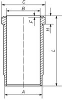 vložka válce MAN D2066 120mm ( vč. O-kroužků ) 227WN6701