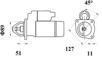 startér VOLVO FL 24V/4kW - 11 zubů MS774