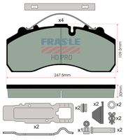 desky brzdové + výbava (29202) - premium PD/116-K021-HD