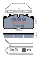desky brzdové DAF,MAN, RVI - standard PD/124-K018-CV