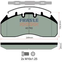 desky brzdové VOLVO/RVI 22,5" - premium PD/196-K019-HD