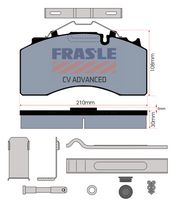desky brzdové BPW pro TSB 4309 - standard PD/211-N-K052-CV