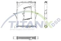 chladič vodní VOLVO FM s rámem RX129005